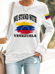 Women's We Stand with Venezuela Sweatshirt