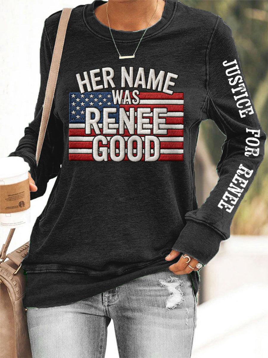 Women's Justice For Renee Nicole Good Sweatshirt