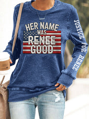 Women's Justice For Renee Nicole Good Sweatshirt