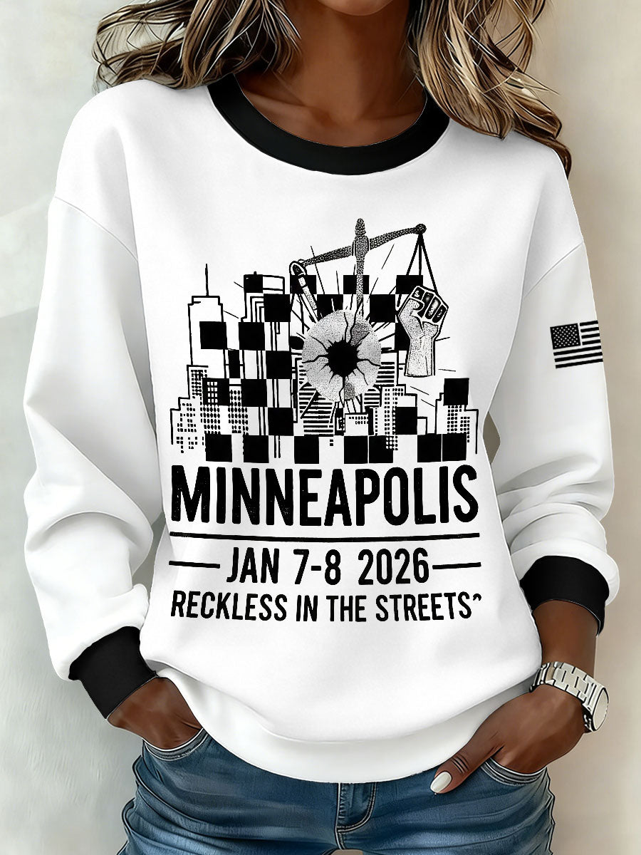 Women's Minneapolis reckless in the streets sweatshirts