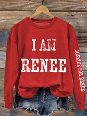 Women's Justice for Renee Nicole Good Minneapolis Protest Sweatshirt