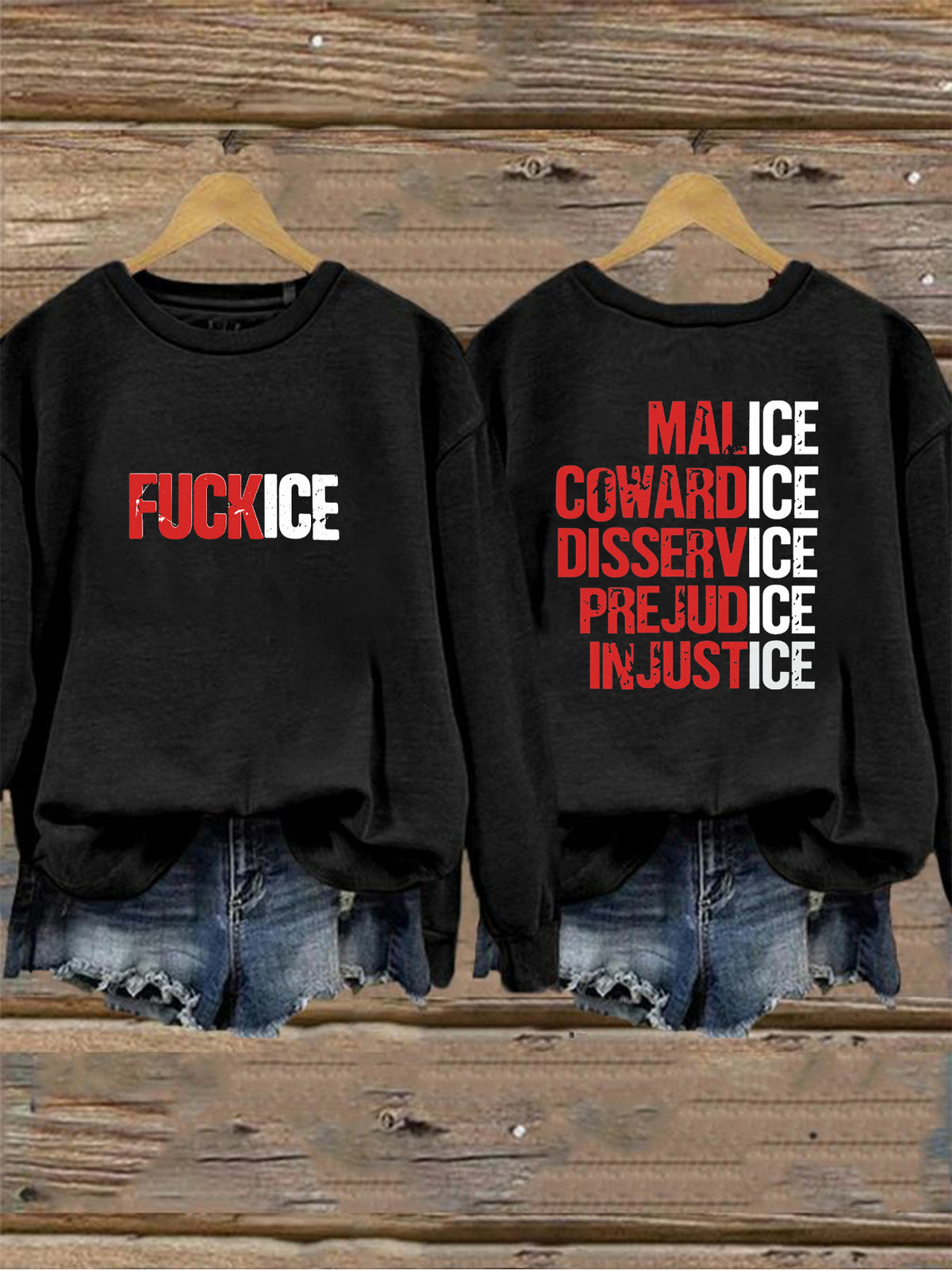 Women's Fuck ICE Print Sweatshirt