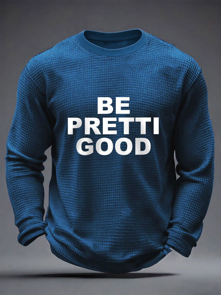 Men's Be Pretti Good Minneapolis Resist Waffle Long Sleeve T-Shirt