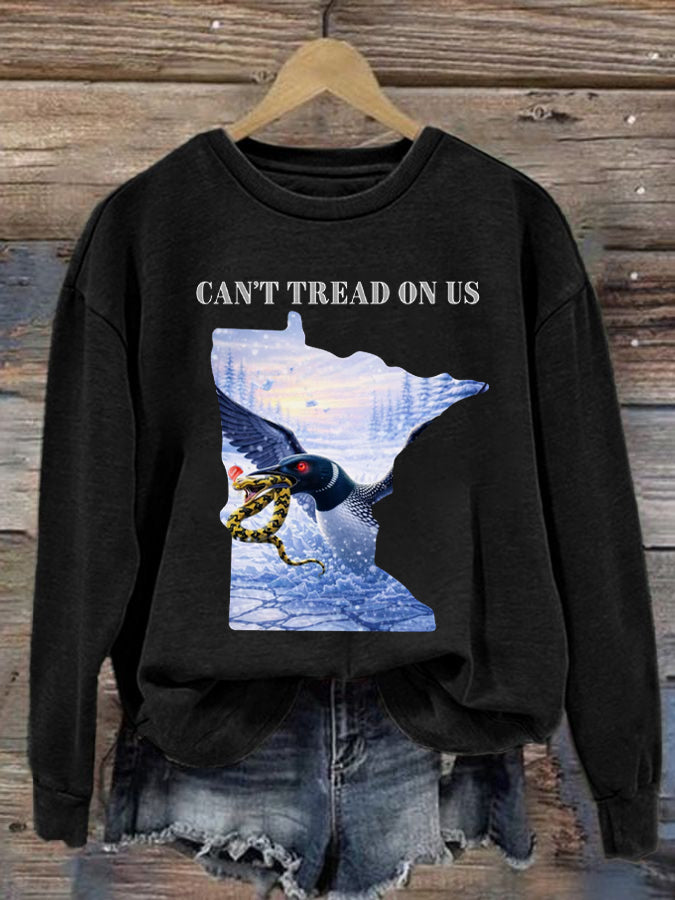 Women's Stand With Minnesota Abolish Ice  Print Sweatshirt