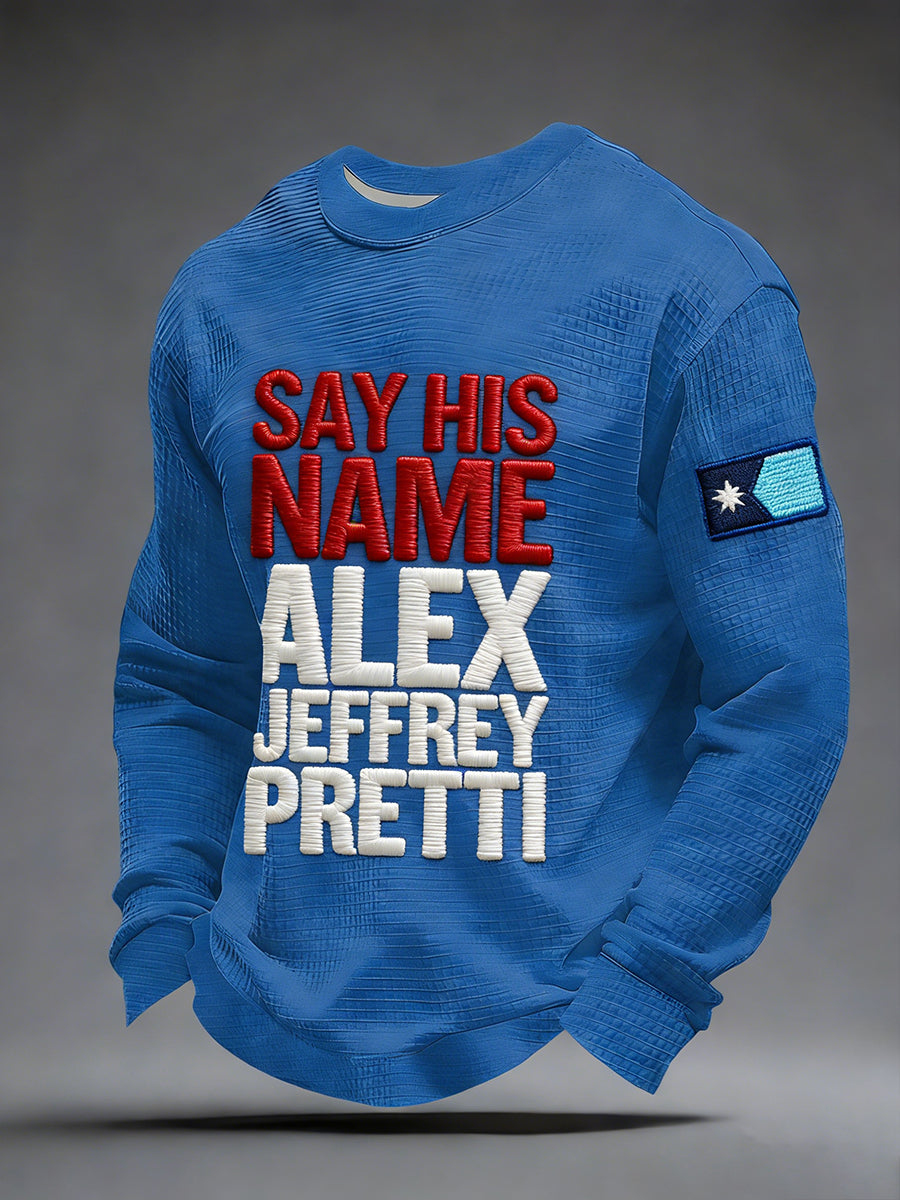 Men's Minneapolis Resist Waffle Long Sleeve Sweatshirt