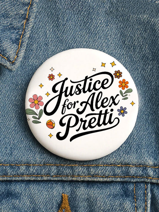 Justice for Alex Pretti Pin Minneapolis Resist
