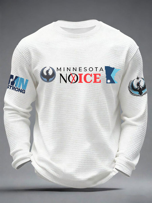 Men's Minnesota Resist ICE Minnesota Strong Waffle Long Sleeve T-Shirt