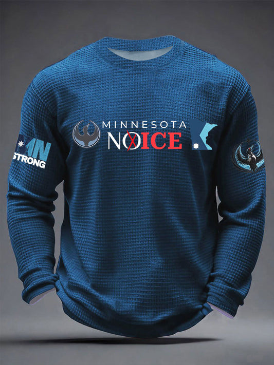 Men's Minnesota Resist ICE Minnesota Strong Waffle Long Sleeve T-Shirt