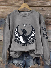 Women's Justice Not Silence Be Good Be Pretti ICE Out! Sweatshirt