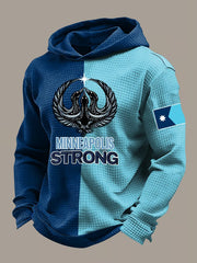 Men's Minneapolis Strong Printed Waffle Hoodie