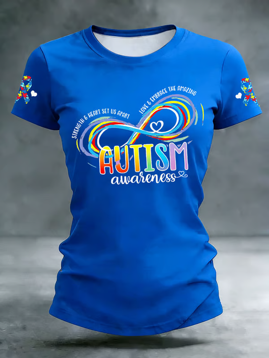Women's Autism Acceptance  short-sleeved T-shirt