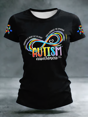 Women's Autism Acceptance  short-sleeved T-shirt