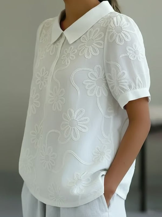 Women's Vintage Floral And Botanical Print Art Shirt