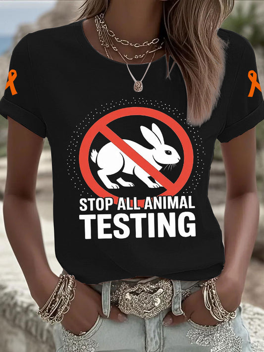 Women's 'Stop All Animal Testing' T-shirts