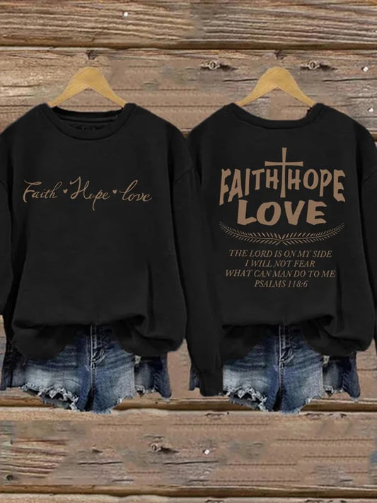 Women's Faith Print Sweatshirt