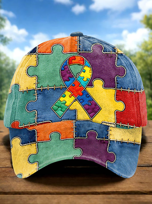 Unisex Autism Acceptance Printed Baseball Cap