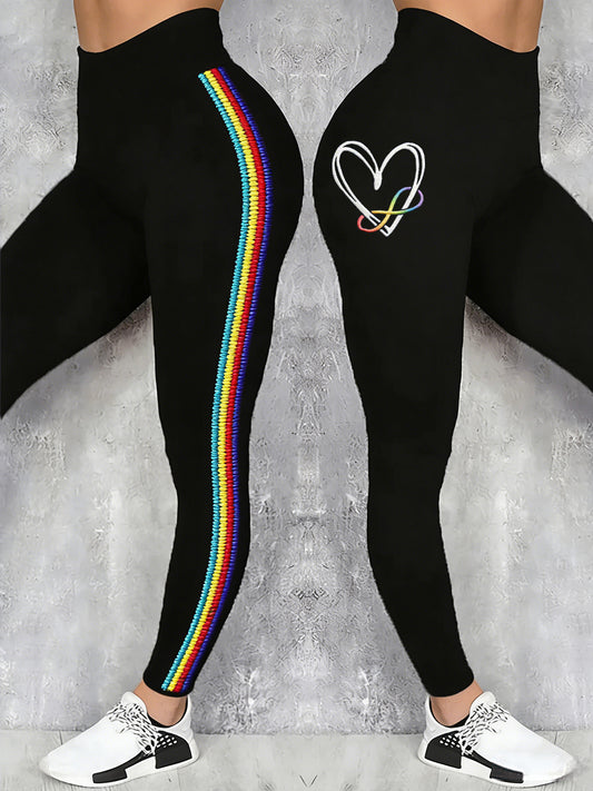 Women's Autism Awareness Printed Leggings