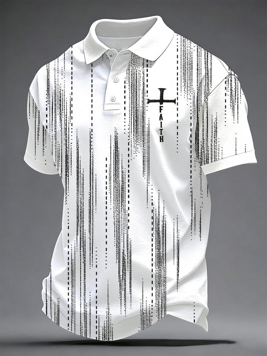 Men's Faith Print Casual Top
