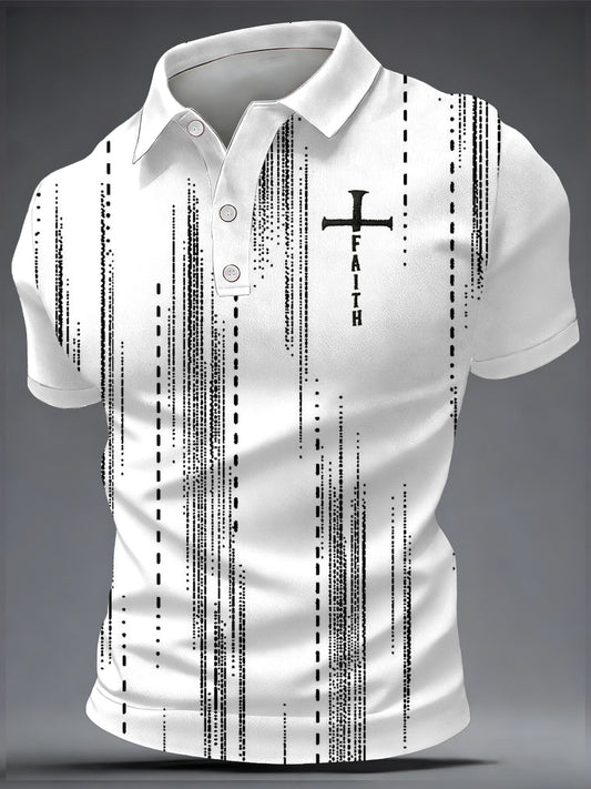 Men's Faith Print Casual Top