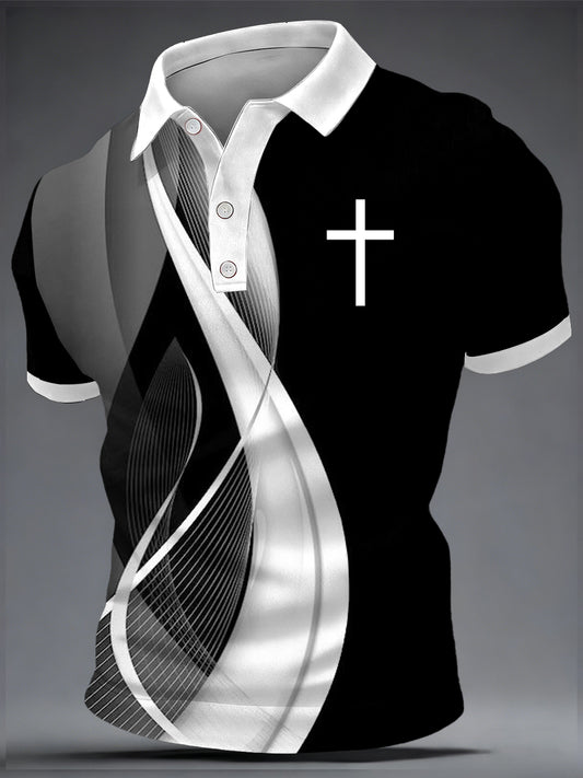Men's Faith Print Casual Top