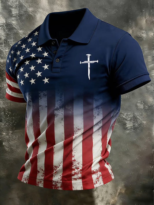 Men's Faith Print Casual Top