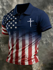 Men's Faith Print Casual Top