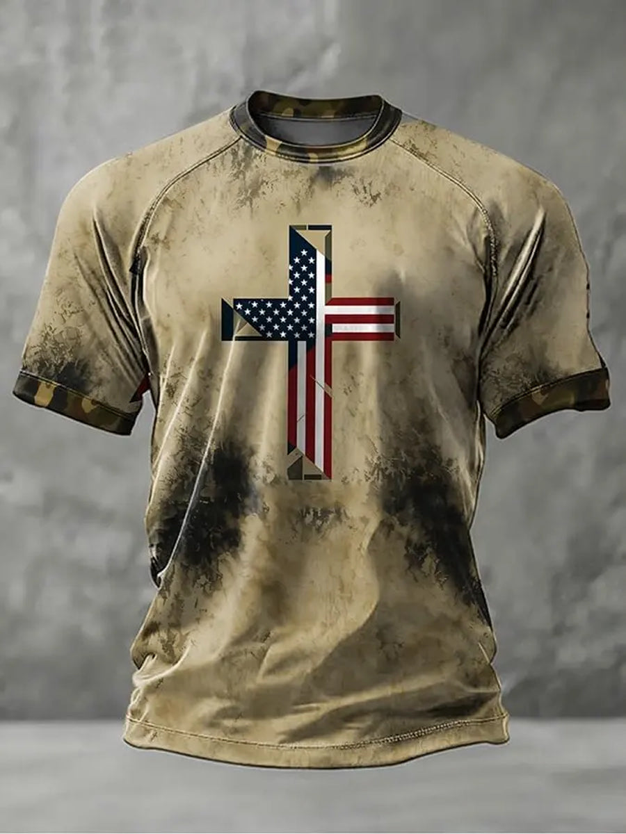 Men's Faith Printed Casual short sleeves t-shirt