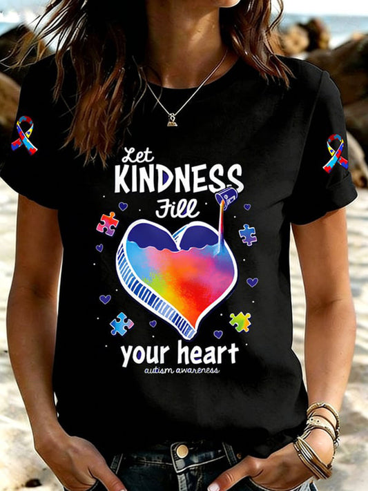 Women's Autism Acceptance Crew Neck T-shirt