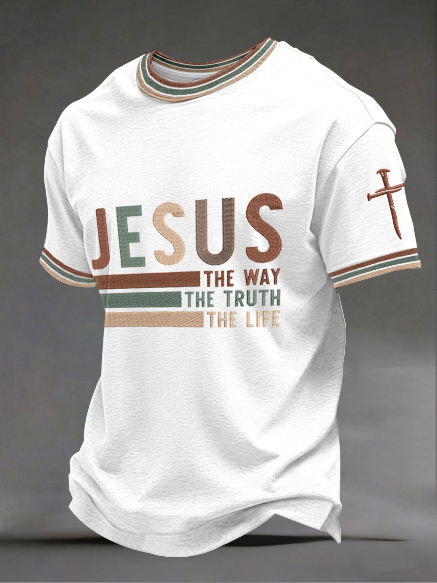 Men's 'Jesus the way the truth the life' T-shirts