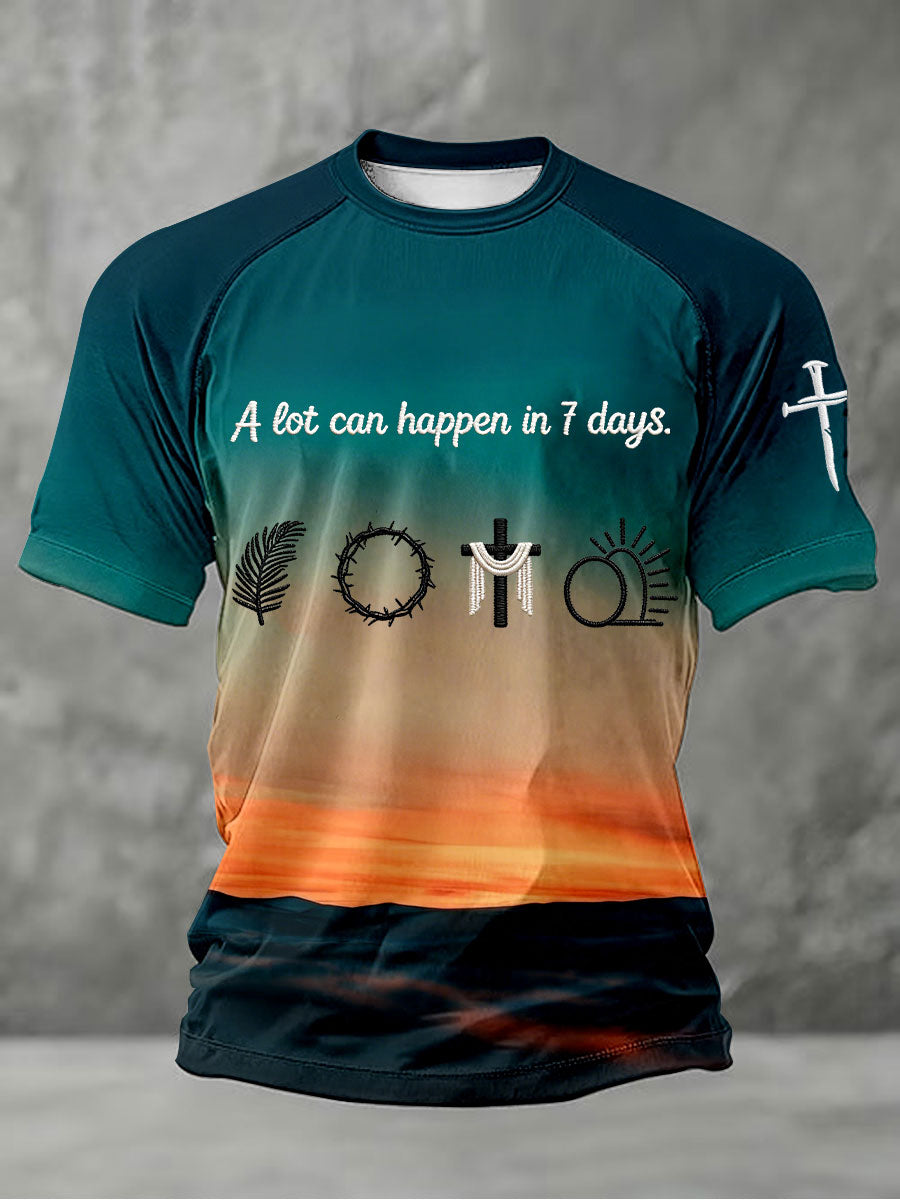 Men's 'A lot can happen in 7 days' T-shirts