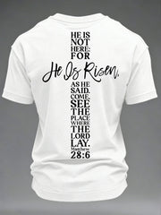 Men's A Lot Can Happen in 3 Days Embroidery Pattern Tee