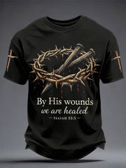 'Men's Clothing' 'by his wounds we are healed' T-shirts