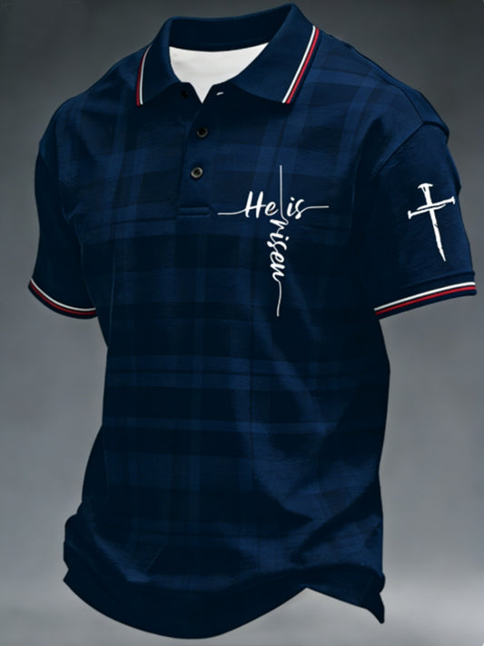 Men's He is risen polo shirt