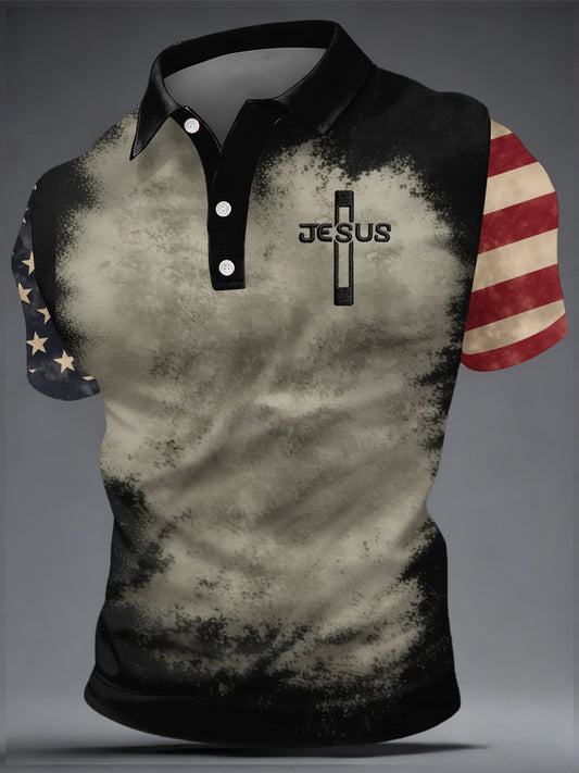 Men's Faith Print Casual Top