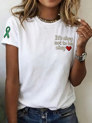 Women's It's Okay Not To Be Okay Short-sleeved T-shirt