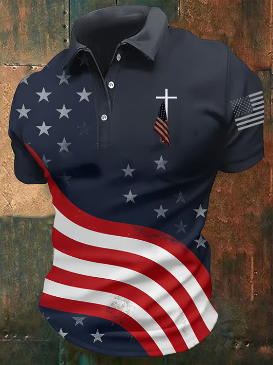 Men's Faith Print Casual Top