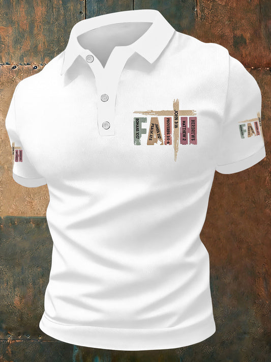 Men's Christian Faith Cross Short Sleeve Top