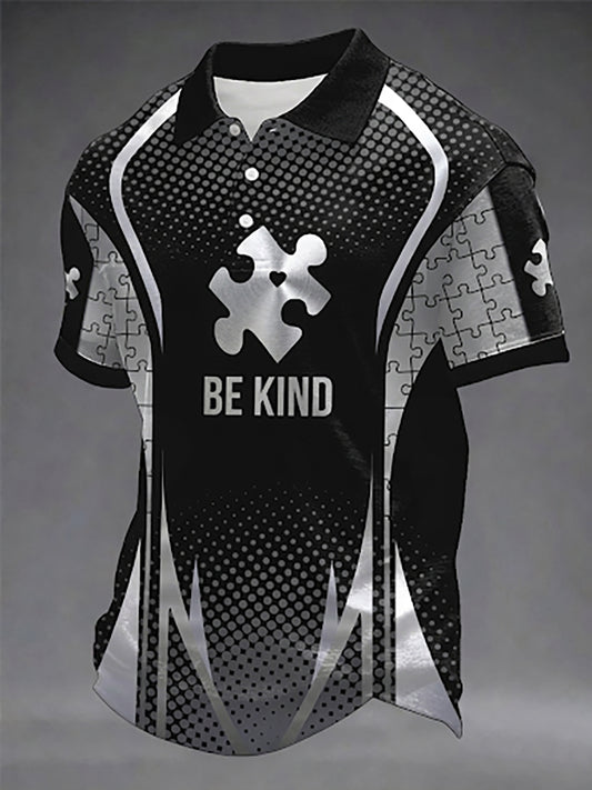Men's Autism Dad Print Shirt