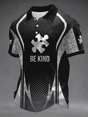 Men's Autism Dad Print Shirt