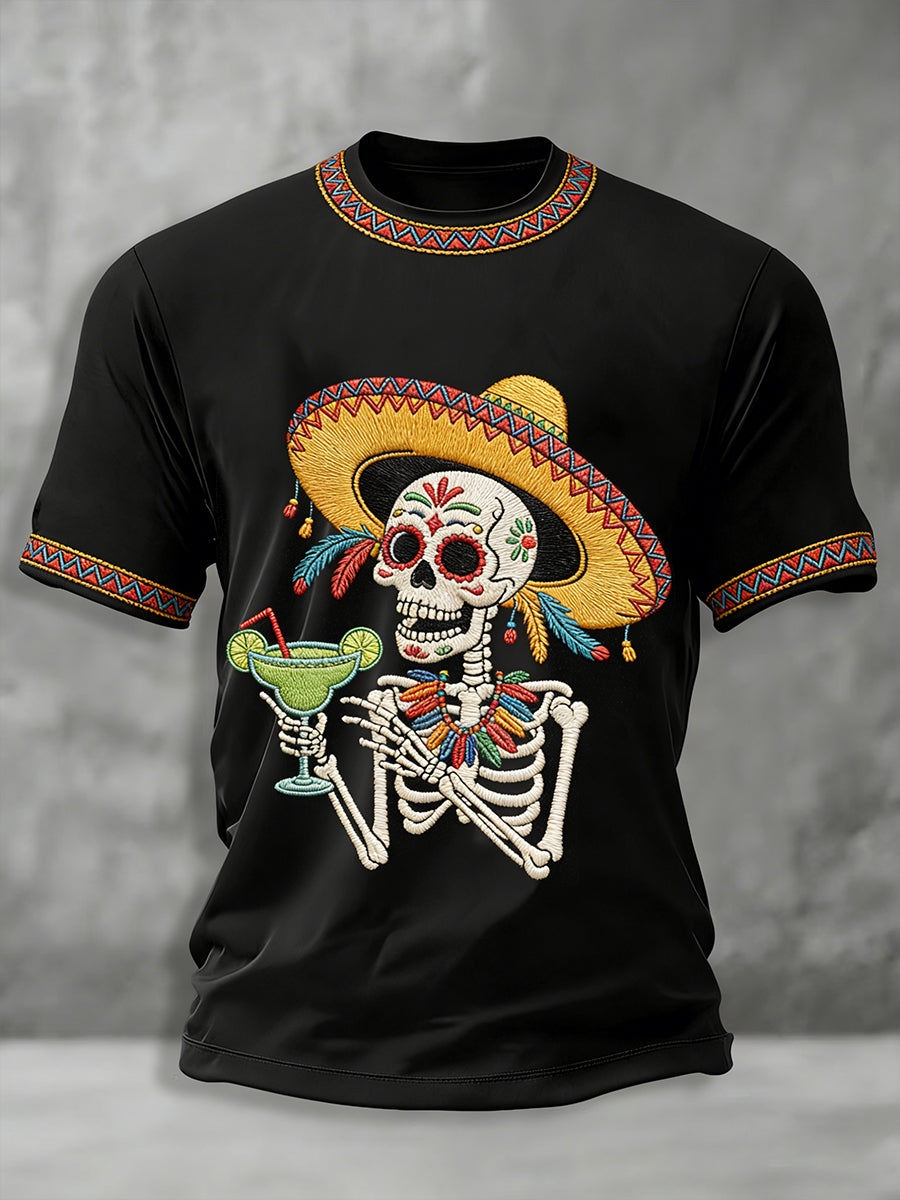 Men's Cinco de Mayo Print Casual T-Shirt