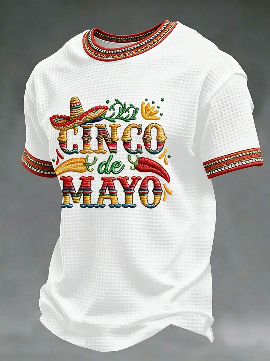 Men's Cinco de Mayo Printed Casual T-Shirt