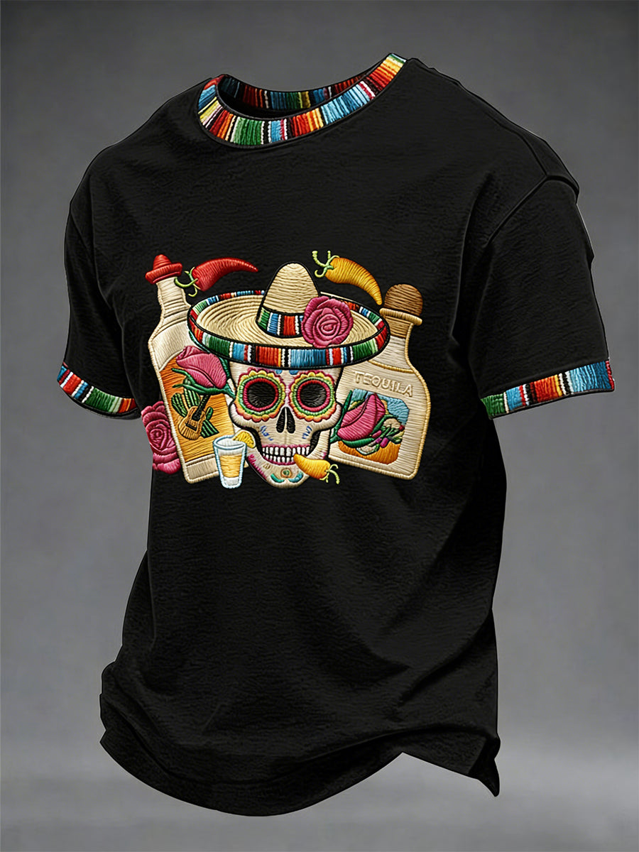 Men's Cinco De Mayo Print Short-Sleeve T-Shirt