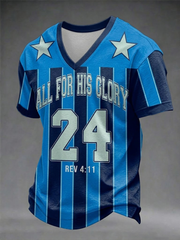 Men's All For His Glory  V-neck T-shirt