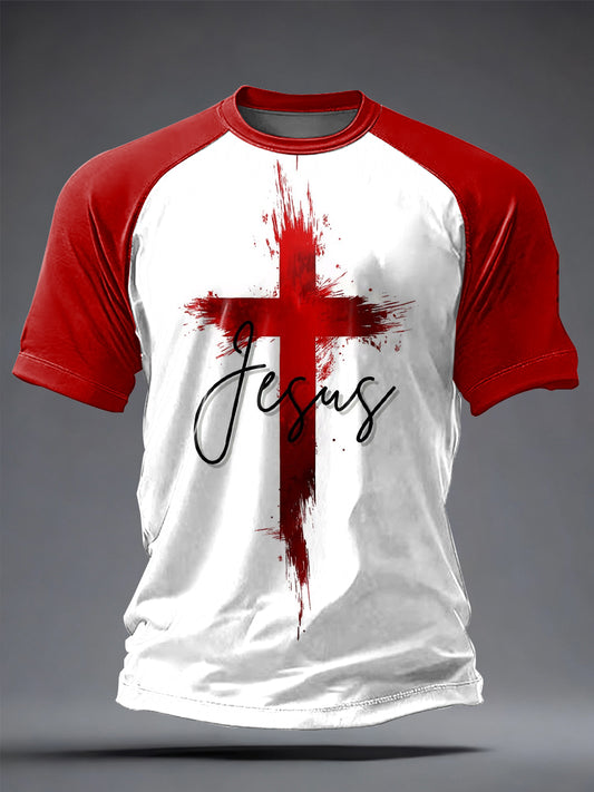 Men's Faith Printed Casual short sleeves t-shirt