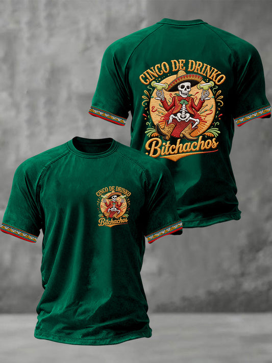 Men's Cinco De Mayo Print Short-Sleeve T-shirt