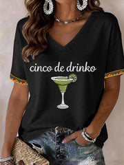Women's Cinco de Mayo V-Neck T-Shirt