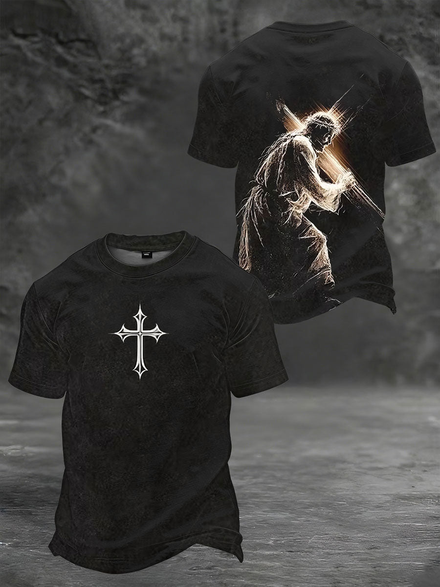 Men's Faith Print Casual T-shirt