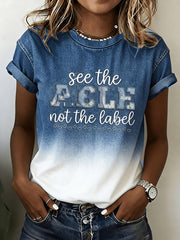 Women's Autism Awareness Print T-shirt
