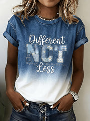 Women's Autism Awareness Print T-shirt