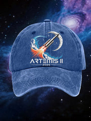 Unisex Artemis II 2026 Return To The Moon For All Humanity Print Hat